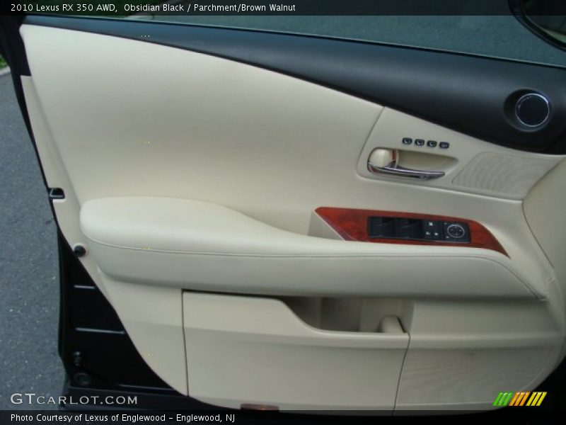 Obsidian Black / Parchment/Brown Walnut 2010 Lexus RX 350 AWD