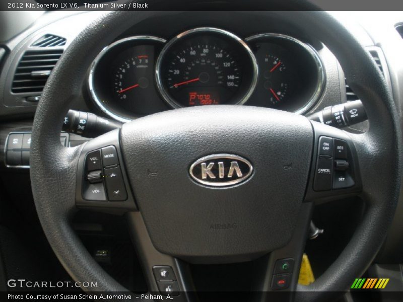 Titanium Silver / Black 2012 Kia Sorento LX V6