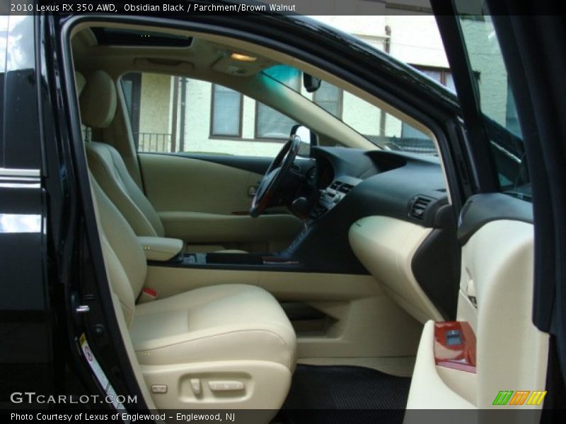 Obsidian Black / Parchment/Brown Walnut 2010 Lexus RX 350 AWD