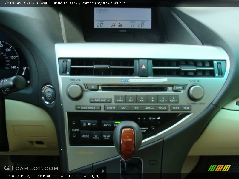 Obsidian Black / Parchment/Brown Walnut 2010 Lexus RX 350 AWD