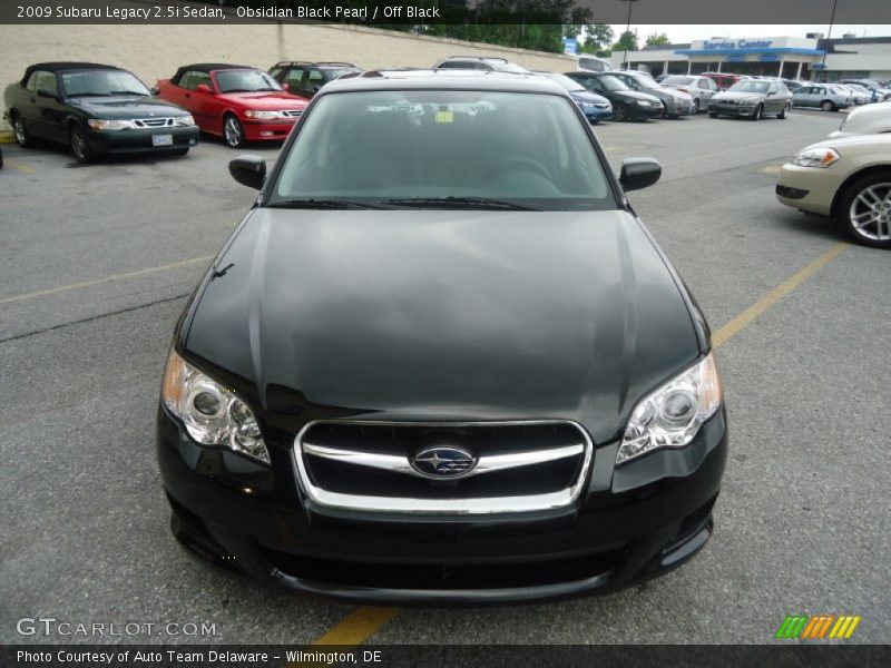 Obsidian Black Pearl / Off Black 2009 Subaru Legacy 2.5i Sedan