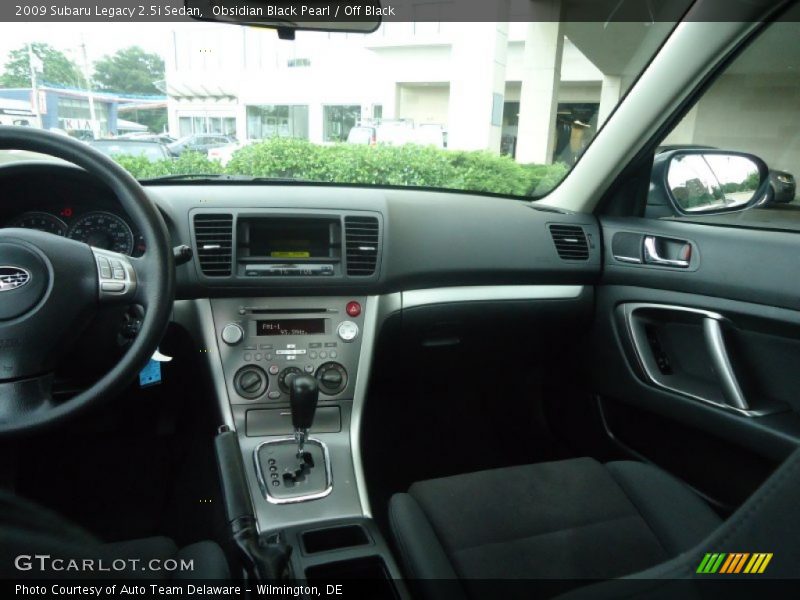 Obsidian Black Pearl / Off Black 2009 Subaru Legacy 2.5i Sedan