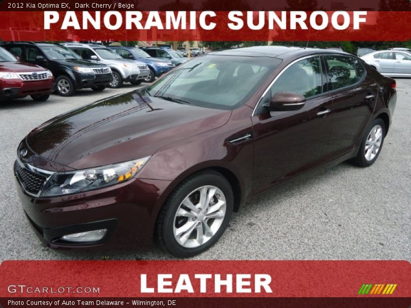 Dark Cherry / Beige 2012 Kia Optima EX
