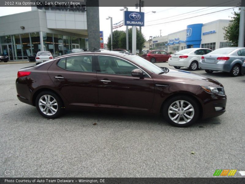 Dark Cherry / Beige 2012 Kia Optima EX