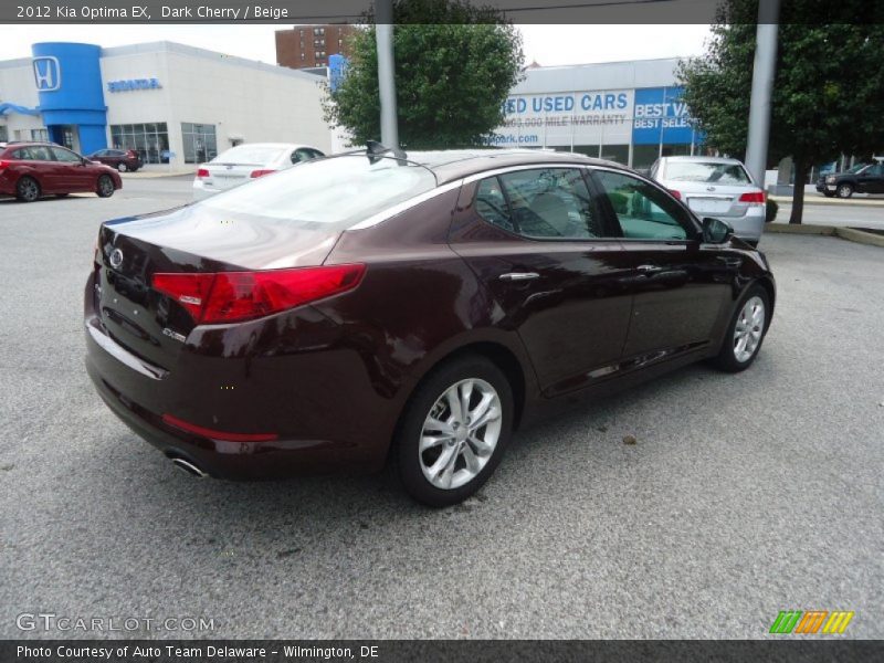 Dark Cherry / Beige 2012 Kia Optima EX