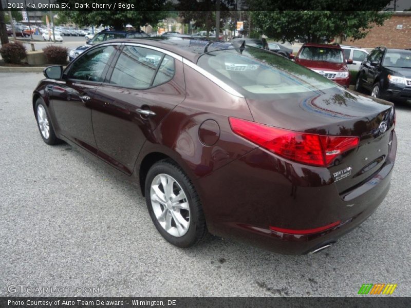 Dark Cherry / Beige 2012 Kia Optima EX