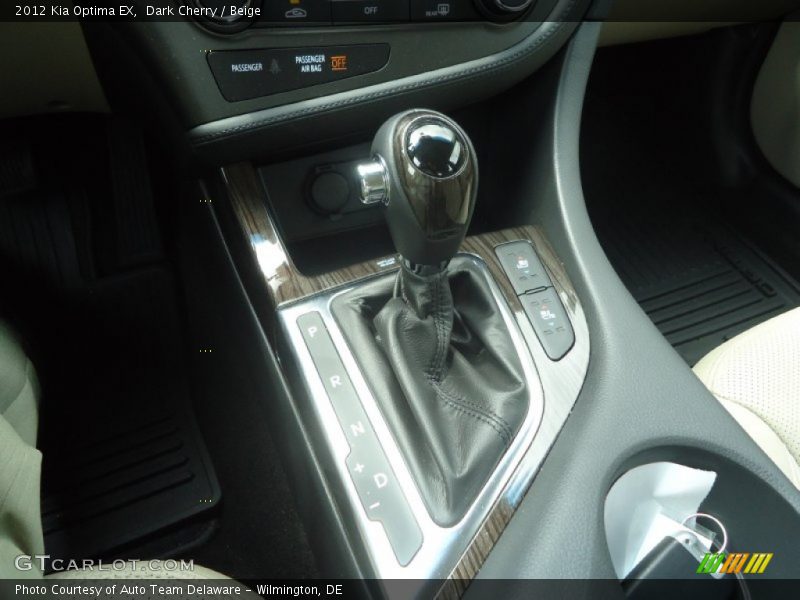  2012 Optima EX 6 Speed Sportmatic Automatic Shifter