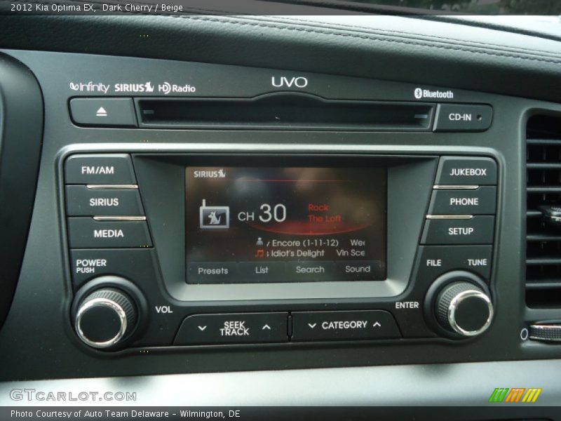 Audio System of 2012 Optima EX