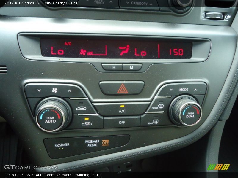 Controls of 2012 Optima EX