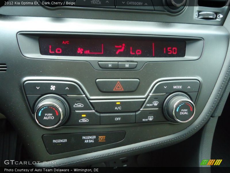 Controls of 2012 Optima EX