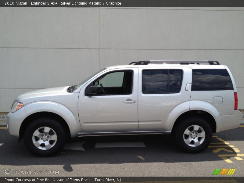 Silver Lightning Metallic / Graphite 2010 Nissan Pathfinder S 4x4