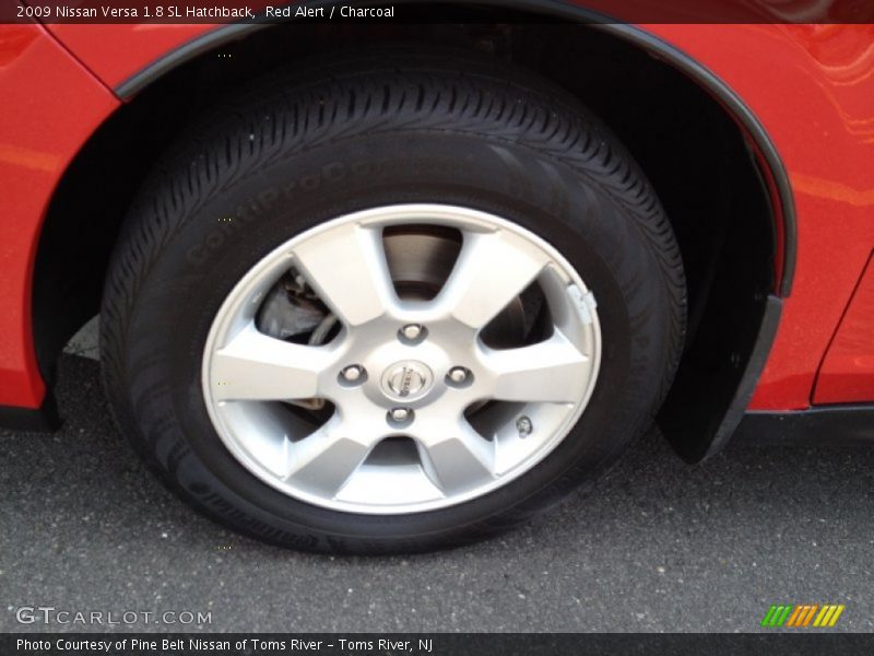 Red Alert / Charcoal 2009 Nissan Versa 1.8 SL Hatchback