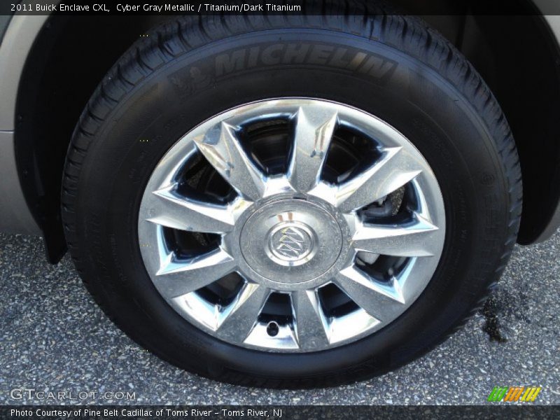 Cyber Gray Metallic / Titanium/Dark Titanium 2011 Buick Enclave CXL