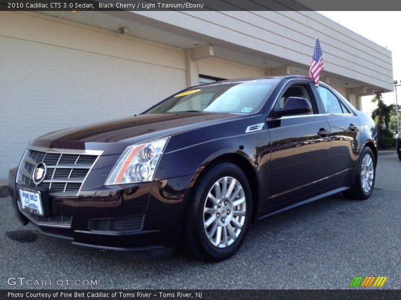 Black Cherry / Light Titanium/Ebony 2010 Cadillac CTS 3.0 Sedan