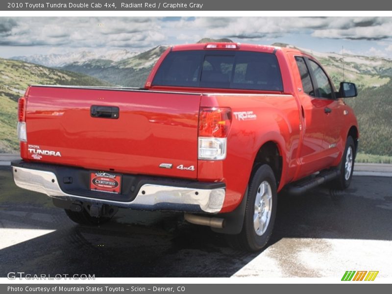 Radiant Red / Graphite Gray 2010 Toyota Tundra Double Cab 4x4