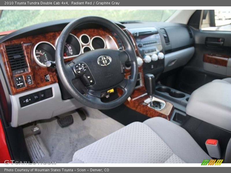 Radiant Red / Graphite Gray 2010 Toyota Tundra Double Cab 4x4