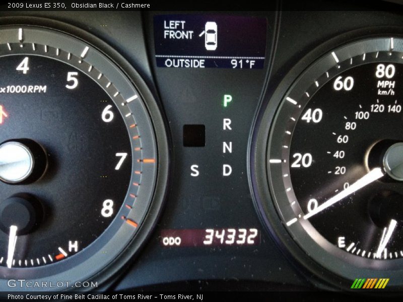 Obsidian Black / Cashmere 2009 Lexus ES 350