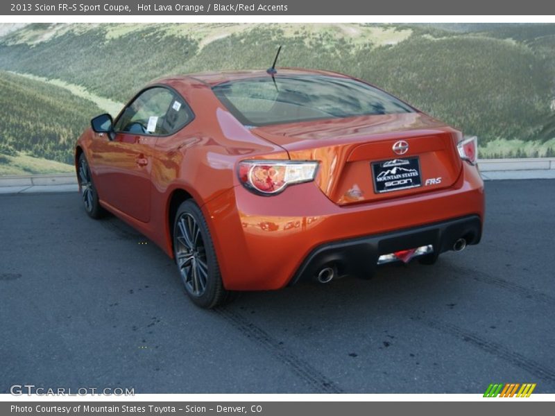 Hot Lava Orange / Black/Red Accents 2013 Scion FR-S Sport Coupe