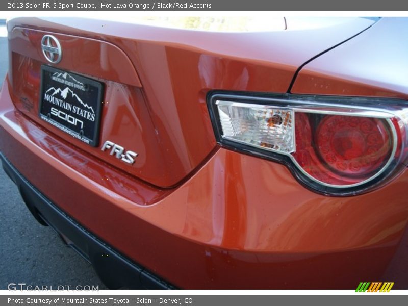 Hot Lava Orange / Black/Red Accents 2013 Scion FR-S Sport Coupe