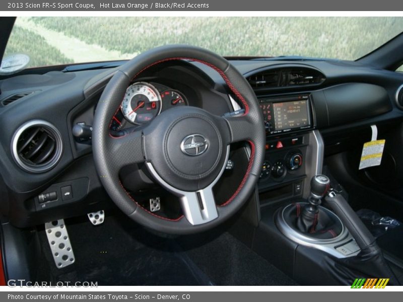 Black/Red Accents Interior - 2013 FR-S Sport Coupe 