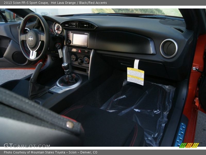  2013 FR-S Sport Coupe Black/Red Accents Interior