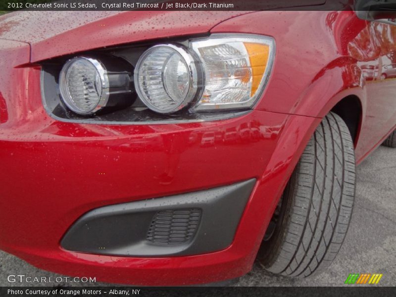 Crystal Red Tintcoat / Jet Black/Dark Titanium 2012 Chevrolet Sonic LS Sedan