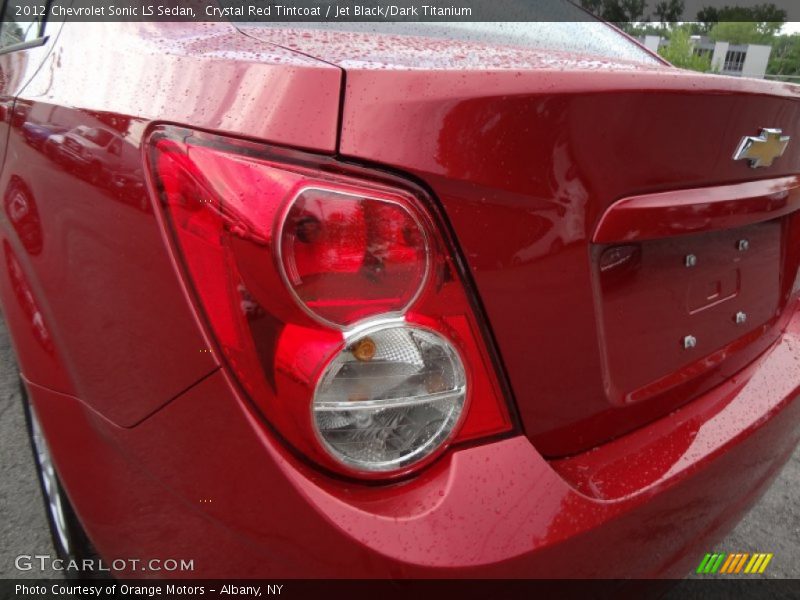 Crystal Red Tintcoat / Jet Black/Dark Titanium 2012 Chevrolet Sonic LS Sedan
