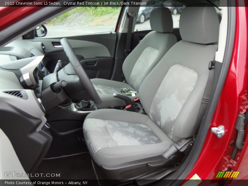 Front Seat of 2012 Sonic LS Sedan