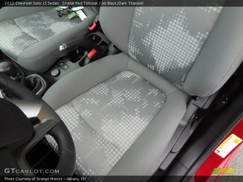 Crystal Red Tintcoat / Jet Black/Dark Titanium 2012 Chevrolet Sonic LS Sedan