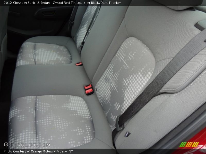 Crystal Red Tintcoat / Jet Black/Dark Titanium 2012 Chevrolet Sonic LS Sedan