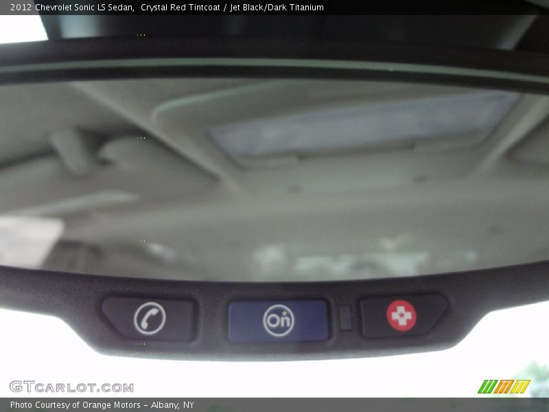 Crystal Red Tintcoat / Jet Black/Dark Titanium 2012 Chevrolet Sonic LS Sedan