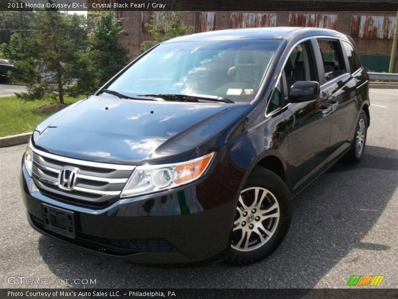 Crystal Black Pearl / Gray 2011 Honda Odyssey EX-L