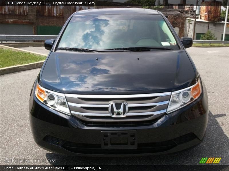 Crystal Black Pearl / Gray 2011 Honda Odyssey EX-L