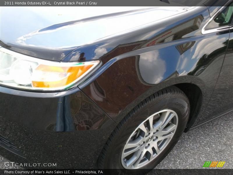 Crystal Black Pearl / Gray 2011 Honda Odyssey EX-L
