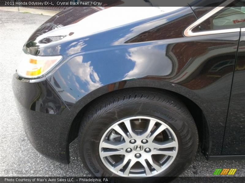 Crystal Black Pearl / Gray 2011 Honda Odyssey EX-L