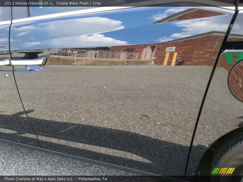 Crystal Black Pearl / Gray 2011 Honda Odyssey EX-L