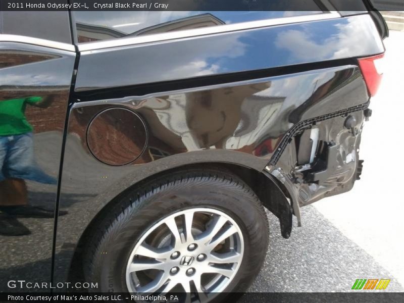 Crystal Black Pearl / Gray 2011 Honda Odyssey EX-L