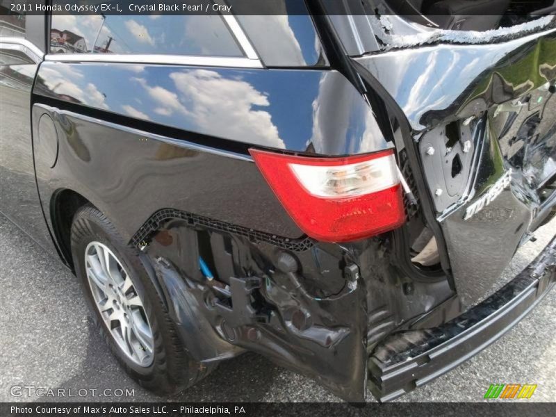 Crystal Black Pearl / Gray 2011 Honda Odyssey EX-L