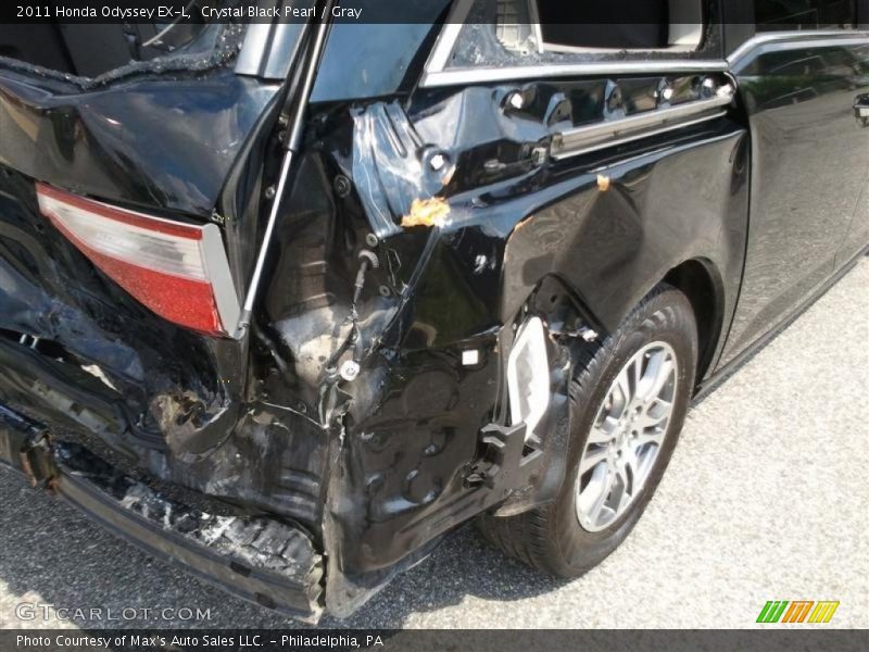 Crystal Black Pearl / Gray 2011 Honda Odyssey EX-L