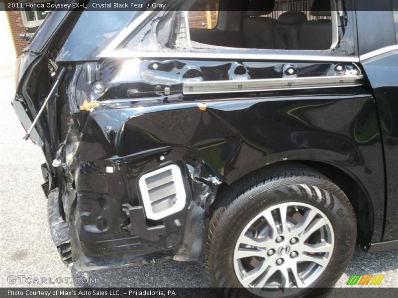 Crystal Black Pearl / Gray 2011 Honda Odyssey EX-L