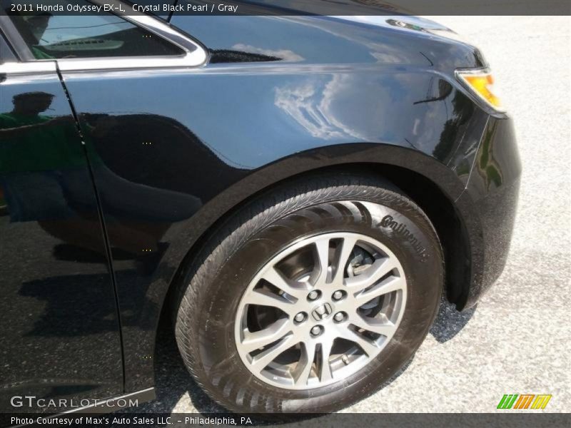 Crystal Black Pearl / Gray 2011 Honda Odyssey EX-L