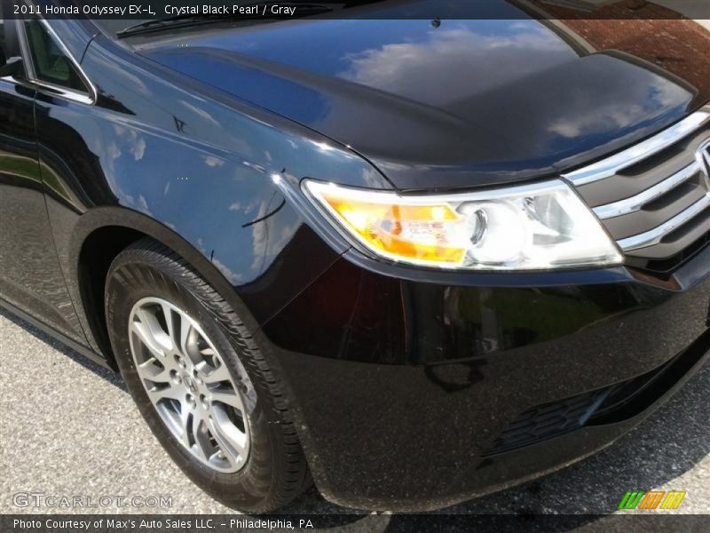 Crystal Black Pearl / Gray 2011 Honda Odyssey EX-L