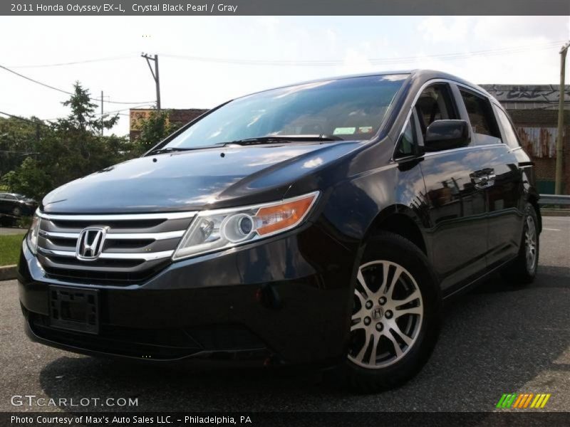 Crystal Black Pearl / Gray 2011 Honda Odyssey EX-L