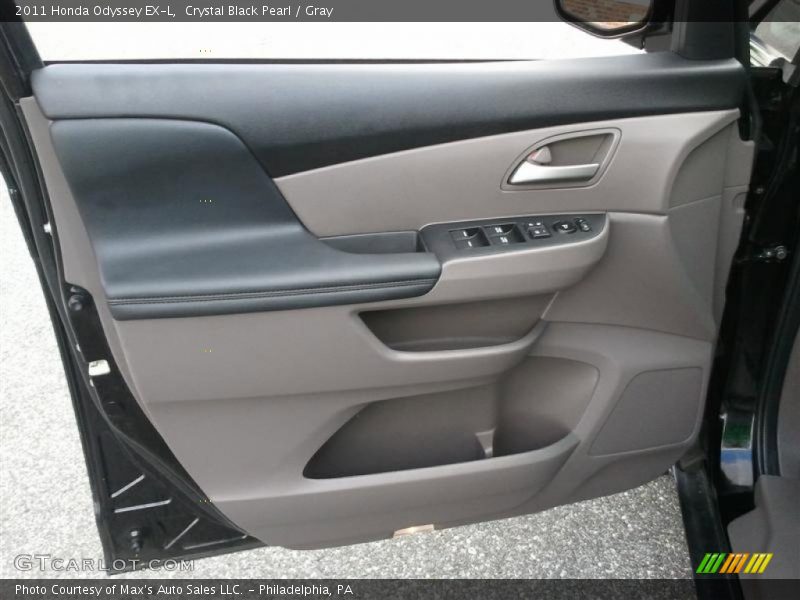 Crystal Black Pearl / Gray 2011 Honda Odyssey EX-L