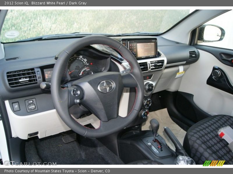 Blizzard White Pearl / Dark Gray 2012 Scion iQ