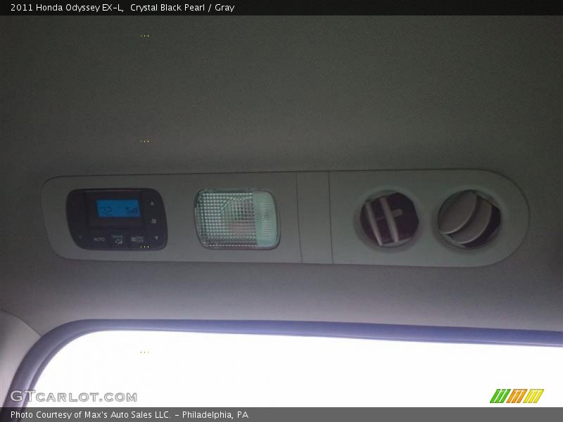 Crystal Black Pearl / Gray 2011 Honda Odyssey EX-L