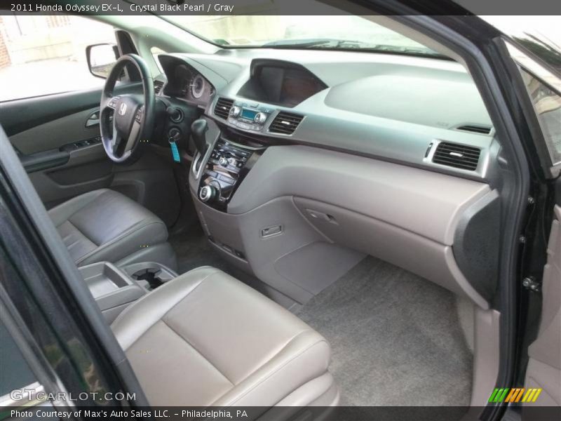 Crystal Black Pearl / Gray 2011 Honda Odyssey EX-L