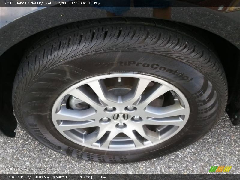 Crystal Black Pearl / Gray 2011 Honda Odyssey EX-L