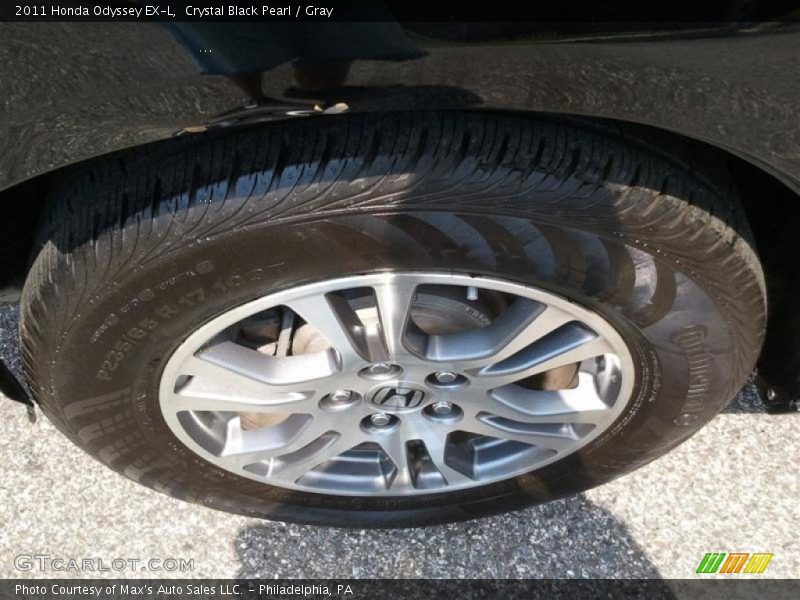 Crystal Black Pearl / Gray 2011 Honda Odyssey EX-L