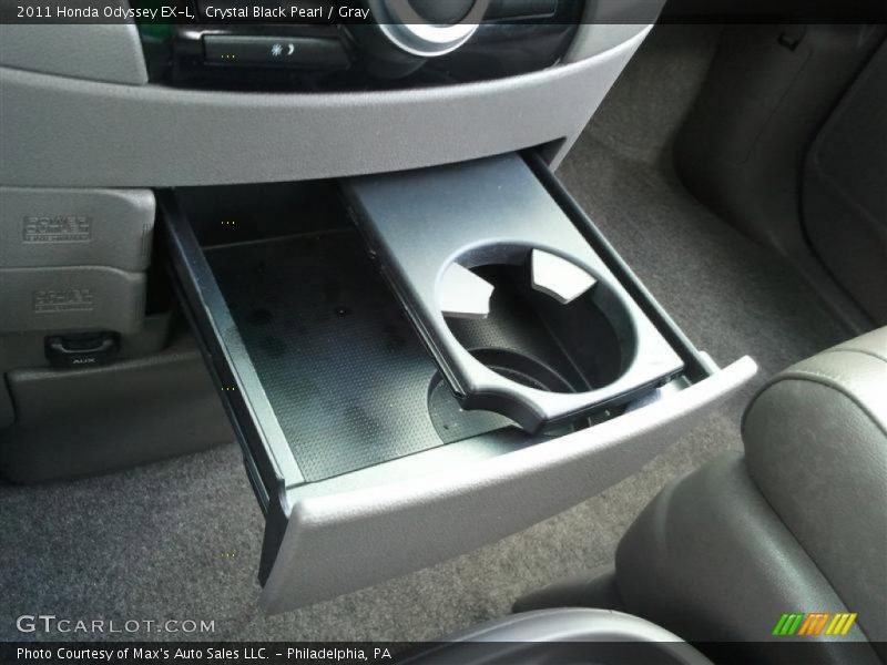 Crystal Black Pearl / Gray 2011 Honda Odyssey EX-L